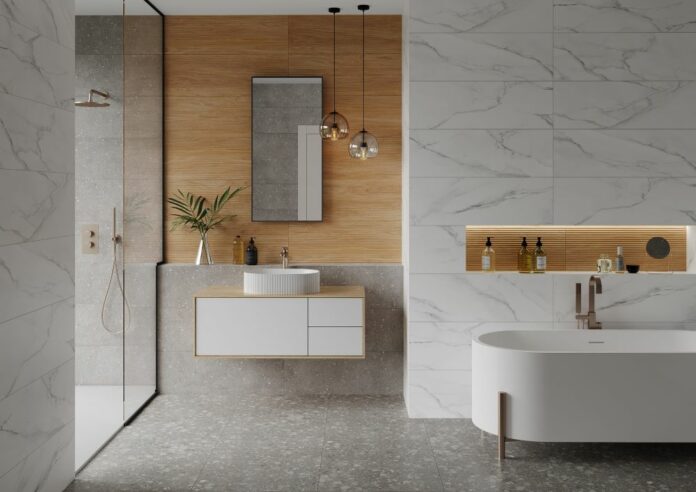 Современные модные тенденции выбора цвета плитки для ванной комнаты