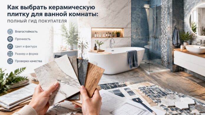 Как выбрать керамическую плитку для ванной комнаты: полный гид покупателя